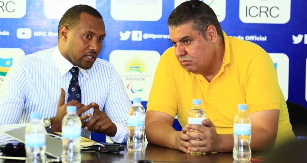Egyptian Mossad Rashad (right) is thought to be favourite to win race for Rwanda’s national sitting volleyball team coaching job. Courtesy