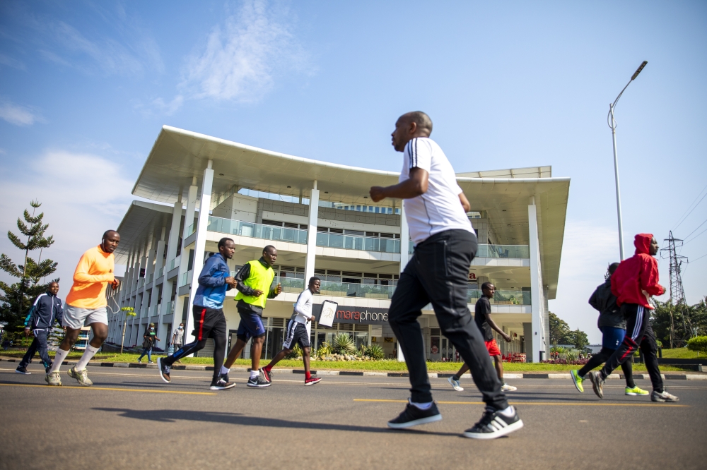 Kigali residents turned up in big numbers for the bi-monthly Car Free Day Photo by Olivier Mugwiza
