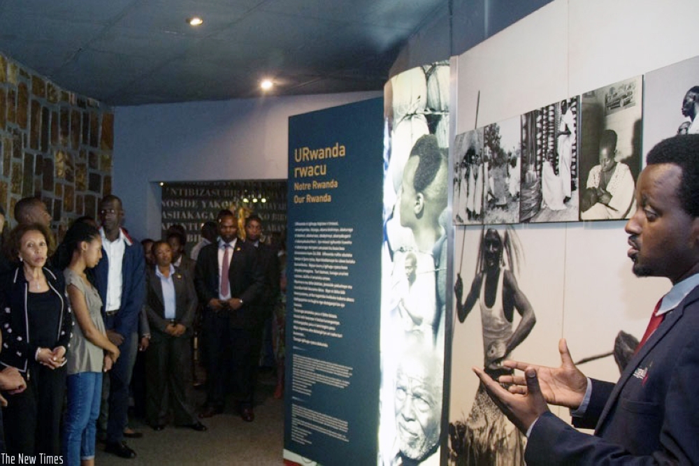 Foreign delegates during a tour of the Kigali Genocide Memorial Centre. Photo: File.