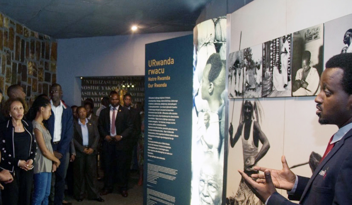 Foreign delegates during a tour of the Kigali Genocide Memorial Centre. Photo: File.