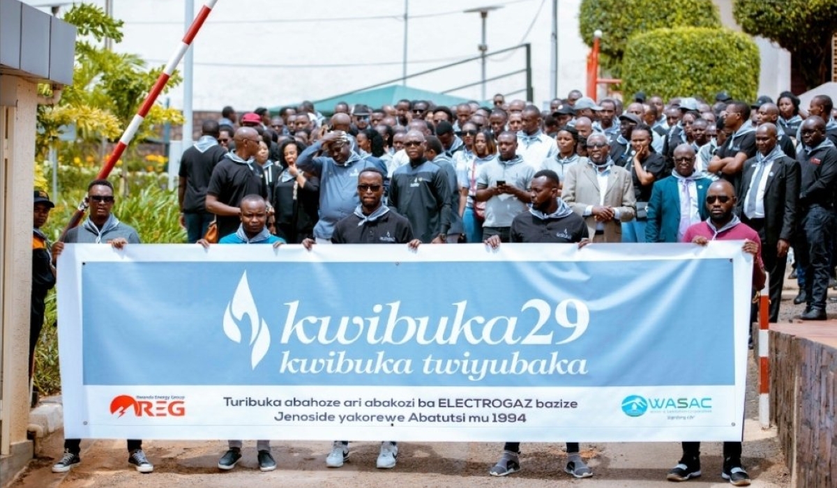 Wasac and REG staff commemorated former Electrogaz staff killed during the 1994 Genocide against the Tutsi.