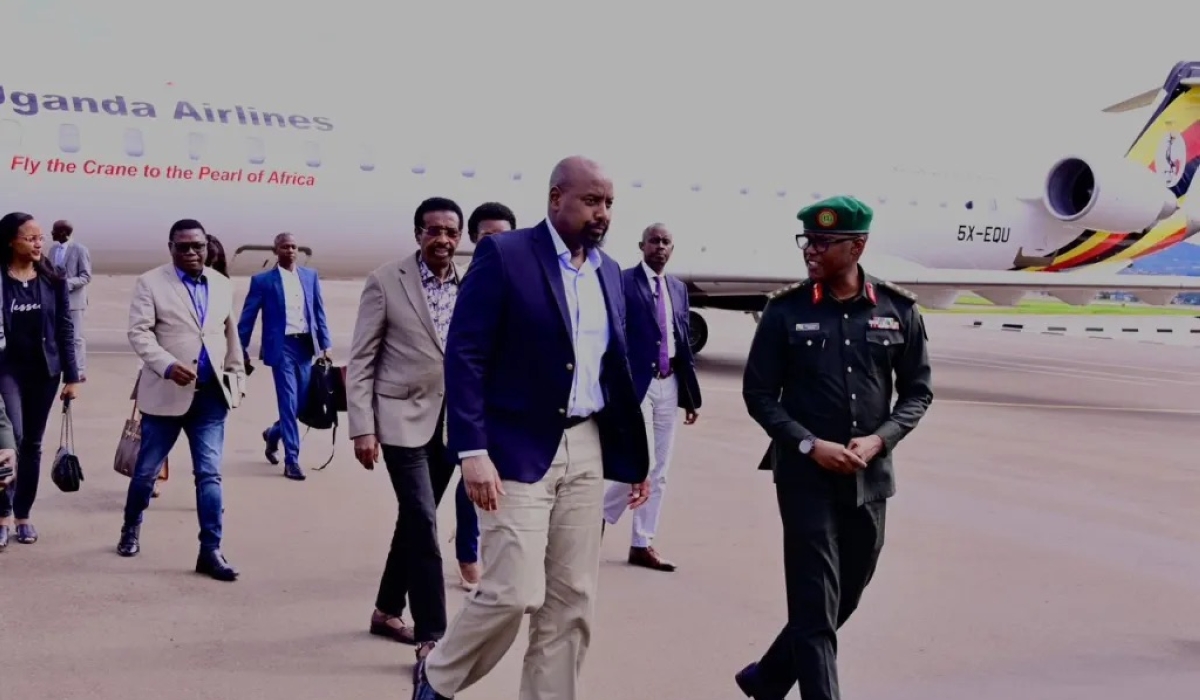 Gen Muhoozi arrived in Kigali on Sunday, April 23 and was received by Major General Willy Rwagasana, the Commander of the Republican Guard.