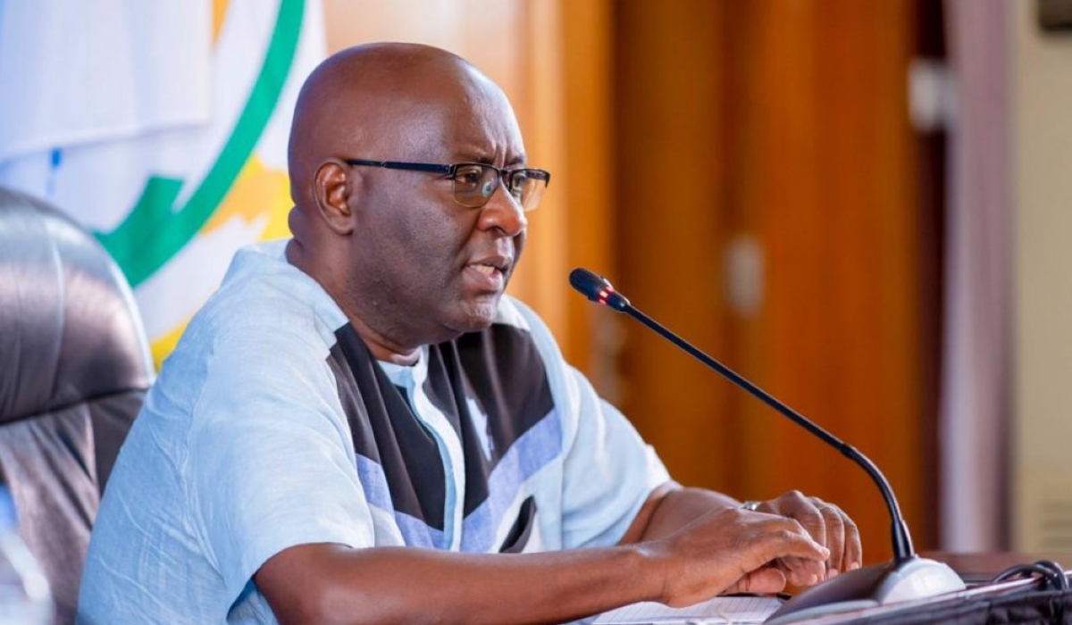  Deputy Spokesperson of the Government of Rwanda, Alain Mukuralinda during a press conference in Kigali Photo Courtesy