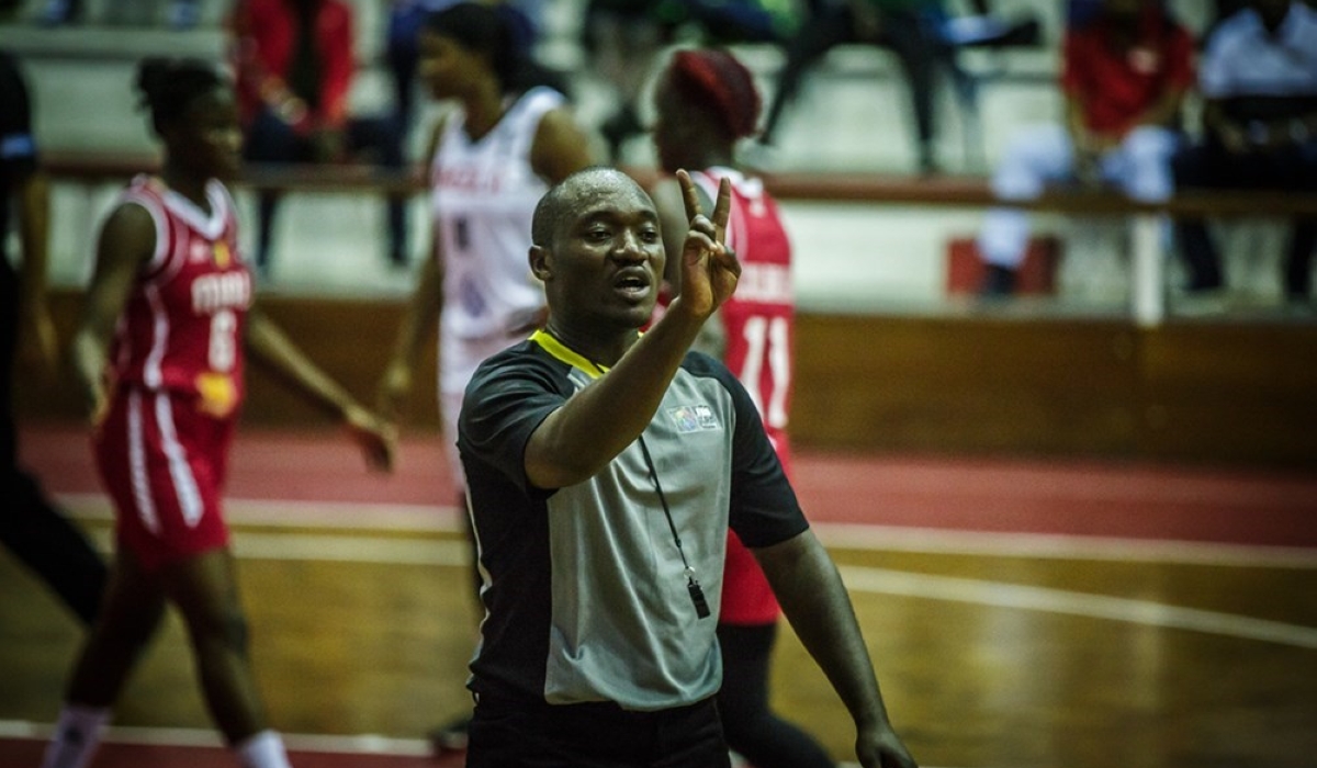 Rwandan international basketball referee Jean Sauveur Ruhamiriza has been named to officiate the Nile Conference. Photo: File.