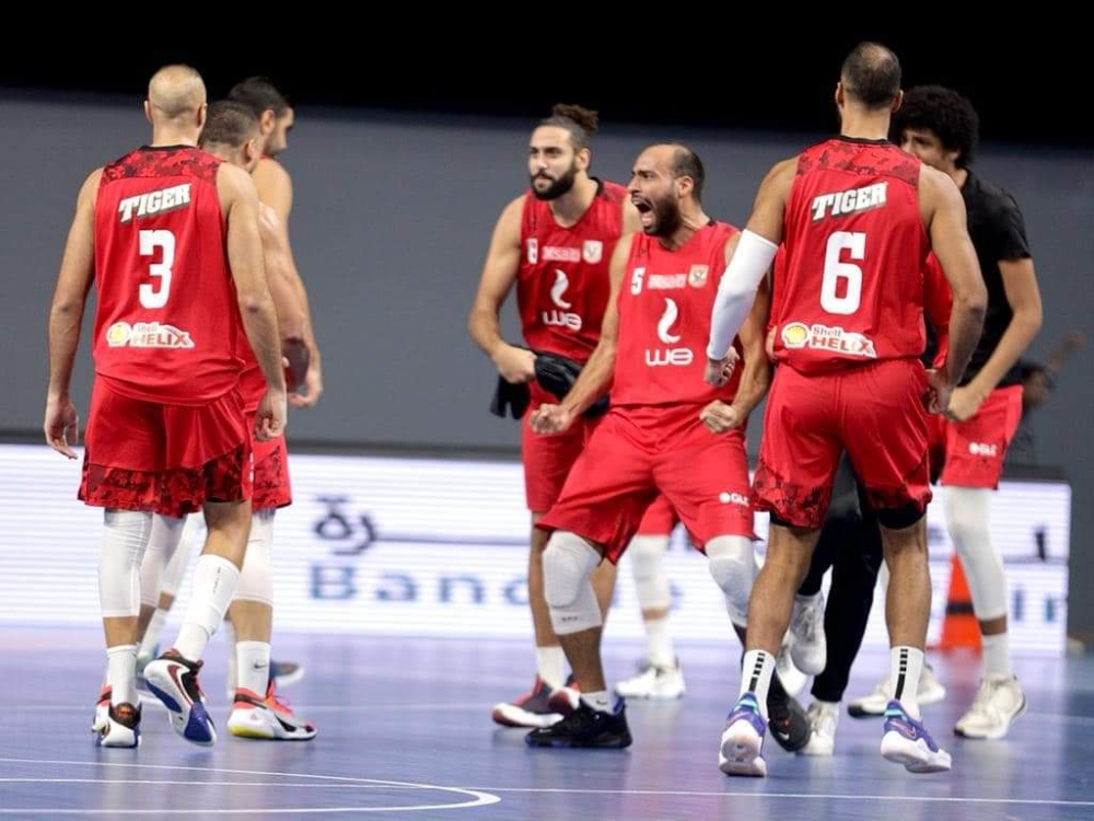 Al Ahly basketball team.