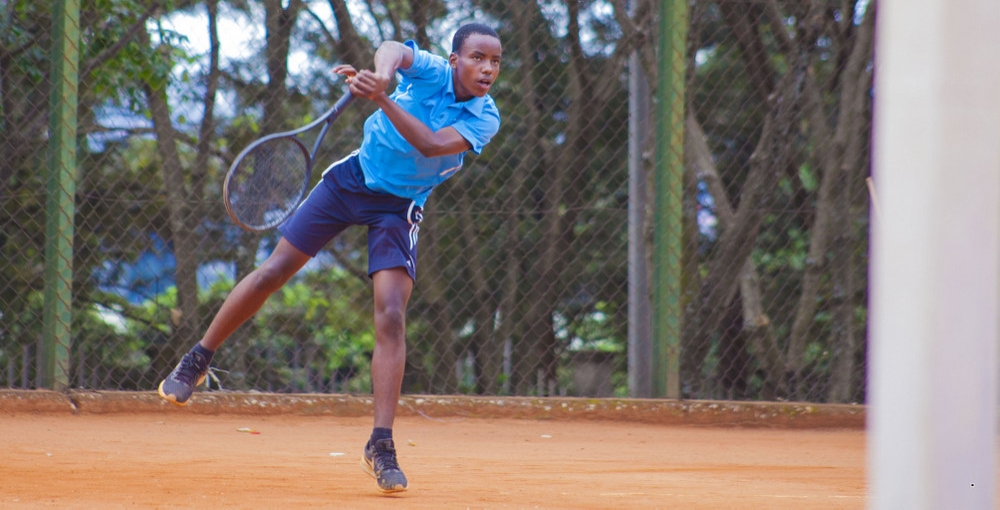 Rwandan tennis player Junior Hakizumwami will face Madagascar’s Tefy Ranja Rabarijaona in the semi-finals. Courtesy 