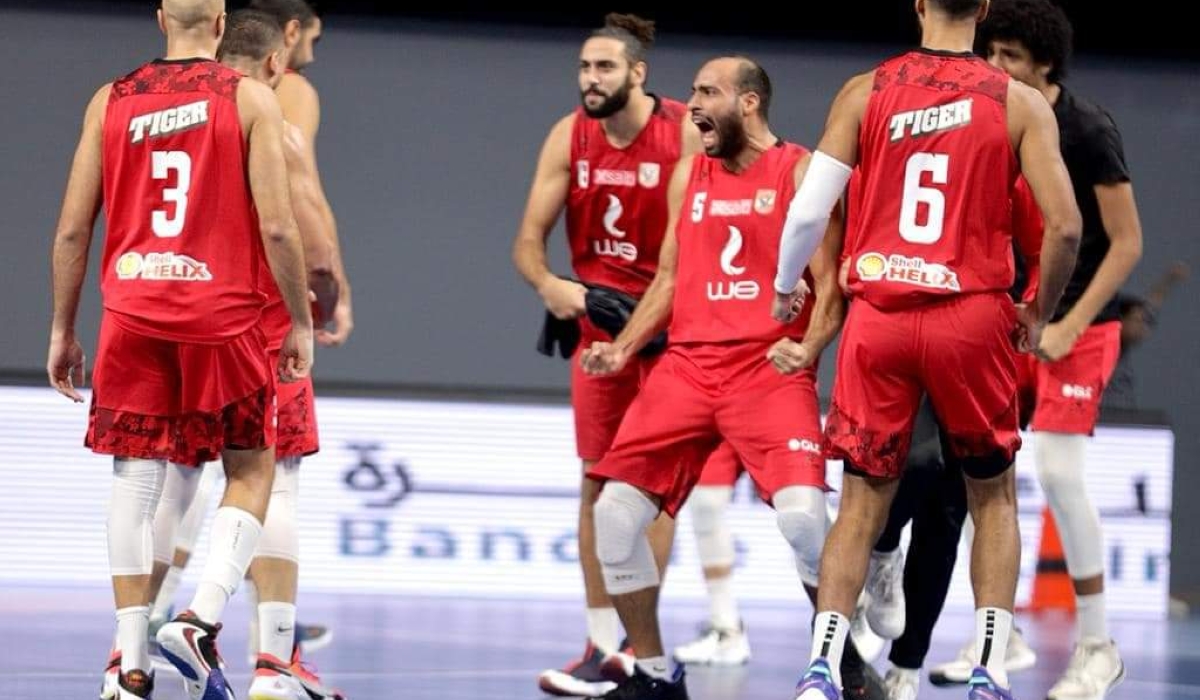 Al Ahly basketball team.