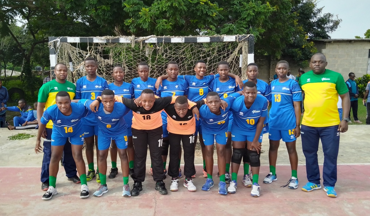 The Rwanda Women&#039;s U-17 handball team participating in the Zone 5 women&#039;s junior tourney. The team is unbeaten during the past two group stages encounters including Wednsesday&#039;s 45-15 victory over South Sudan-courtesy