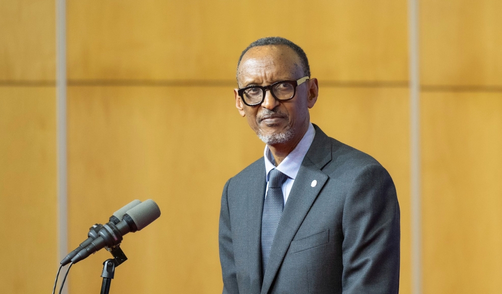 President Paul Kagame speaking at the start of his two-day state visit to Tanzania, on Thursday, April 27. “The seeds of Tanzania and Rwanda’s relations were planted decades ago, and they continue to bear fruit today,” President Kagame said. Village Urugwiro