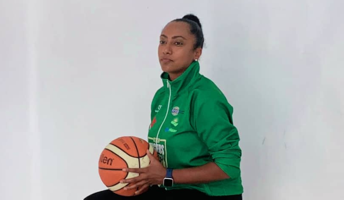 Atobrhan is an assistant basketball
coach for Division 1 Men, Tigers
Basketball Club Kigali. Photo: Courtesy.