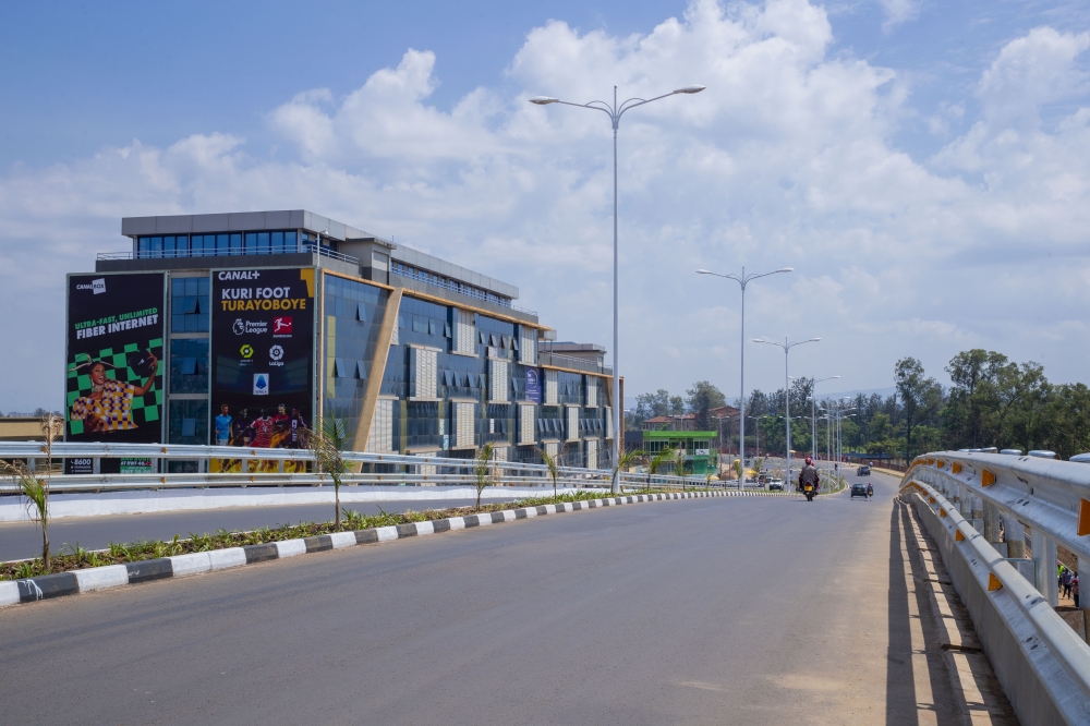  The new Kicukiro flyover that was constructed last year to ease traffic flow at Sonatube roundabout. Rwanda has come a long way from the dusty streets that were prevalent in the 1990s. Photo/Courtesy