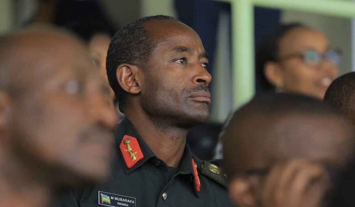 APR FC Chairman Lt Gen Mubarak Muganga has made it clear that he won’t run for FERWAFA  presidency. Courtesy