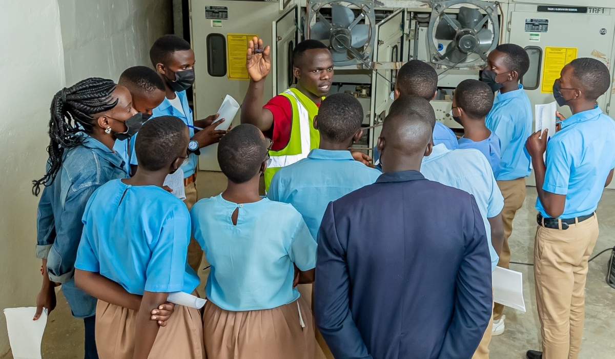 In one of the visits organised by AIMS Rwanda, science students visit Nyabarongo Hydroelectric Plant. All photos: Courtesy.