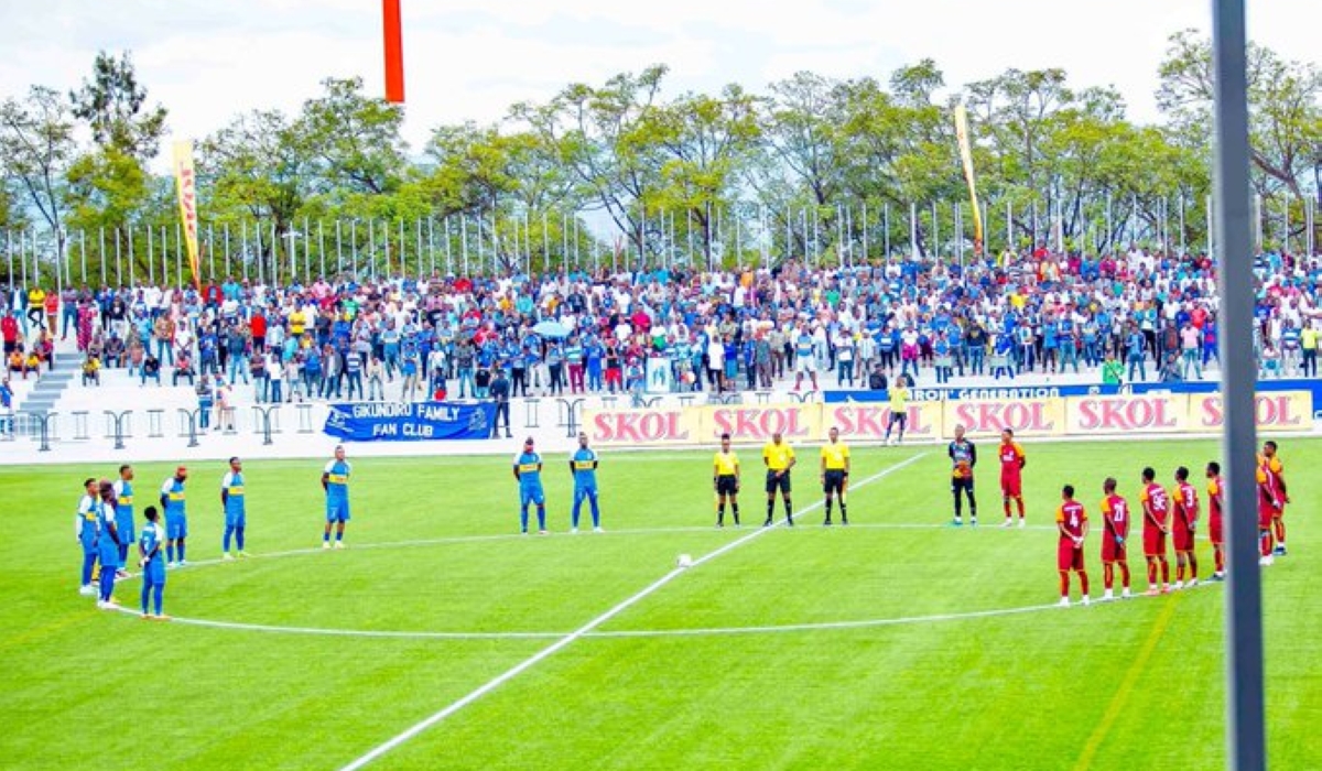 Rayon Sports and Police observe one minute of silence in honor of victims from disasters that hit the Western and Northern Province-courtesy