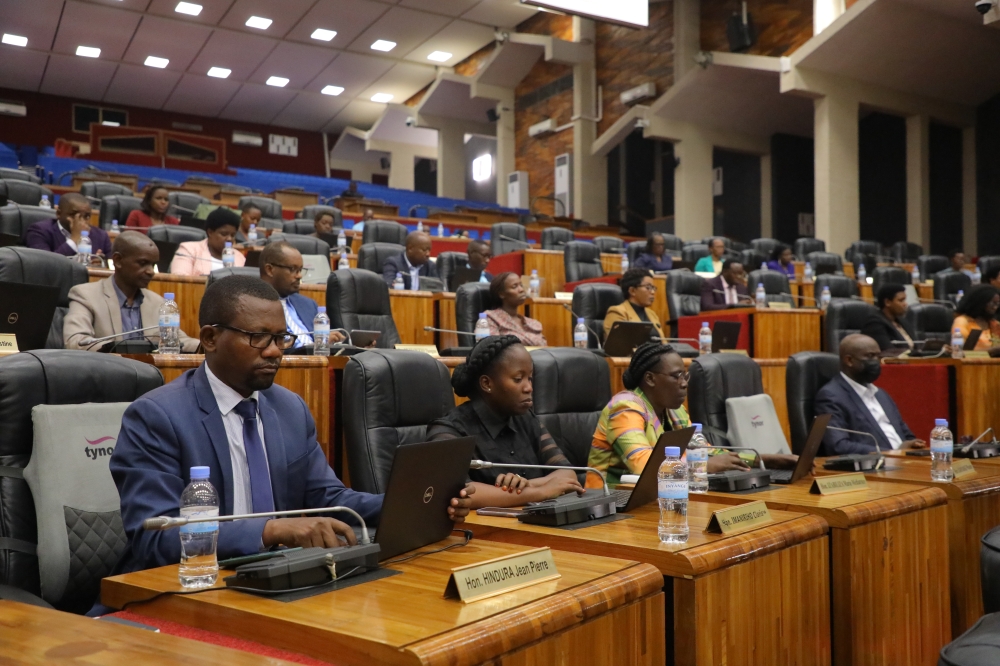 MPs discuss the national budget during the parliamentary session. Photo by Craish Bahizi