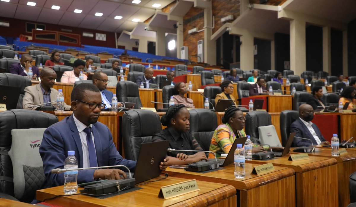 MPs discuss the national budget during the parliamentary session. Photo by Craish Bahizi