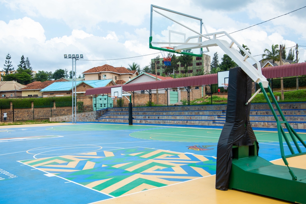 The newly constructed Kimironko basketball court that is expected to be inaugurated on May 20. Photos by Dan Gatsinzi