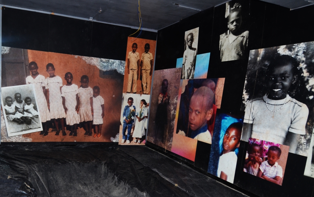 Pictures of children that were killed during the Genocide Against the Tutsi in Gikongoro. They are archived at Murambi Genocide Memorial in Nyamagabe. Sam Ngendahimana 