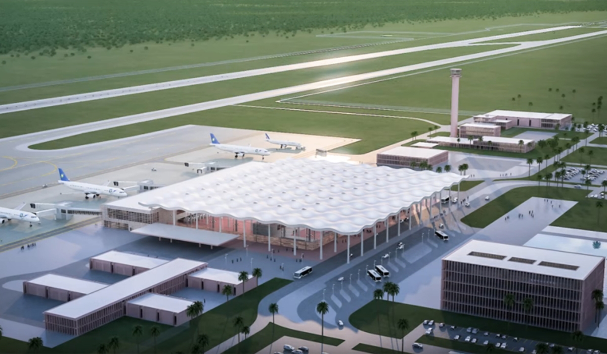 An artwork of Bugesera International Airport that is under construction. Construction works have gained momentum and there is optimism that it could be completed by 2026. File