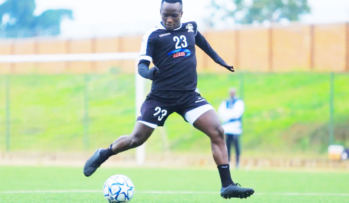 Army side sriker Yannick Bizimana  has revealed APR FC still has a chance of winning the league title. Courtesy 