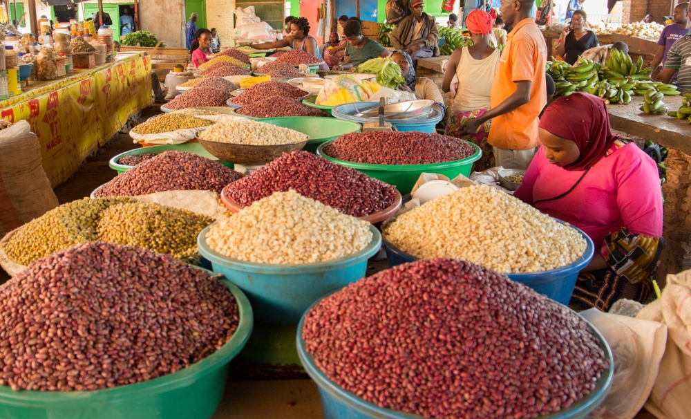 Foodstuff vendors at Kimisagara market in Nyarugenge District. Craish Bahizi