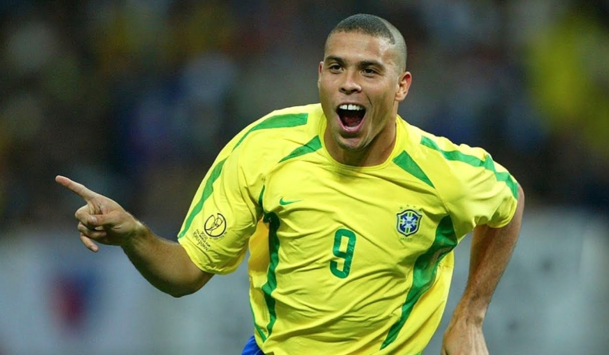 Ronaldo Nazario aka Ronaldo Phenomenon celebrates a goal during a past international game for the Brazil. The superstar, who played for PSV Eindhoven,
FC Barcelona, FC Inter, Real Madrid, and AC Milan, missed a total of 166 games due to injuries throughout his career.