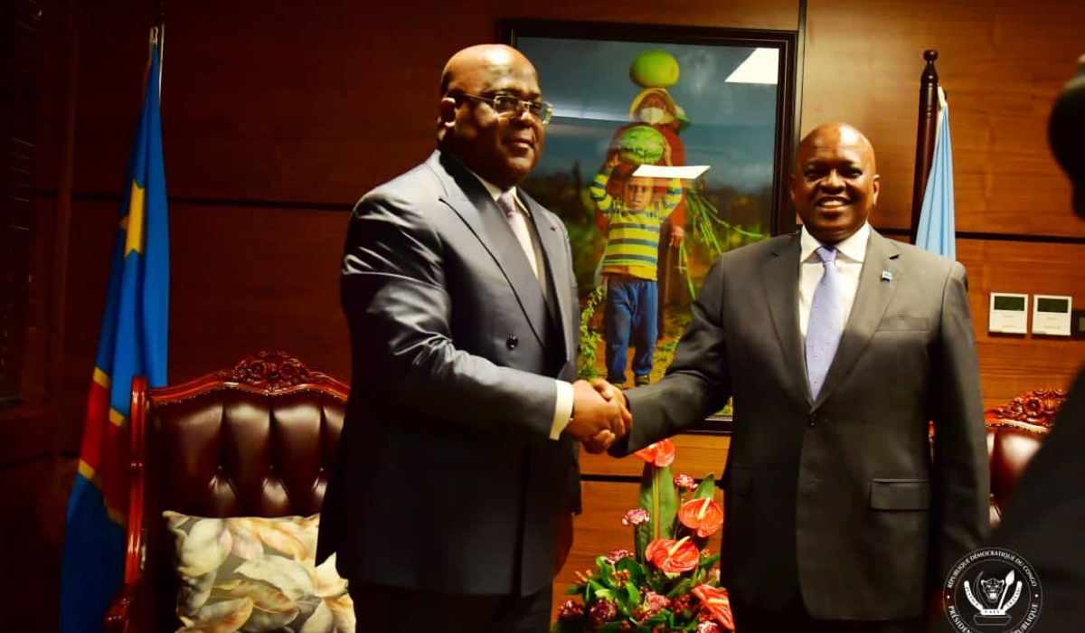 On Tuesday, May 9, DR Congo&#039;s President Felix Tshisekedi met with Botswana’s President Mokgweetsi Masisi, who is the current chairperson of the Southern African Development Community (SADC). Courtesy photo