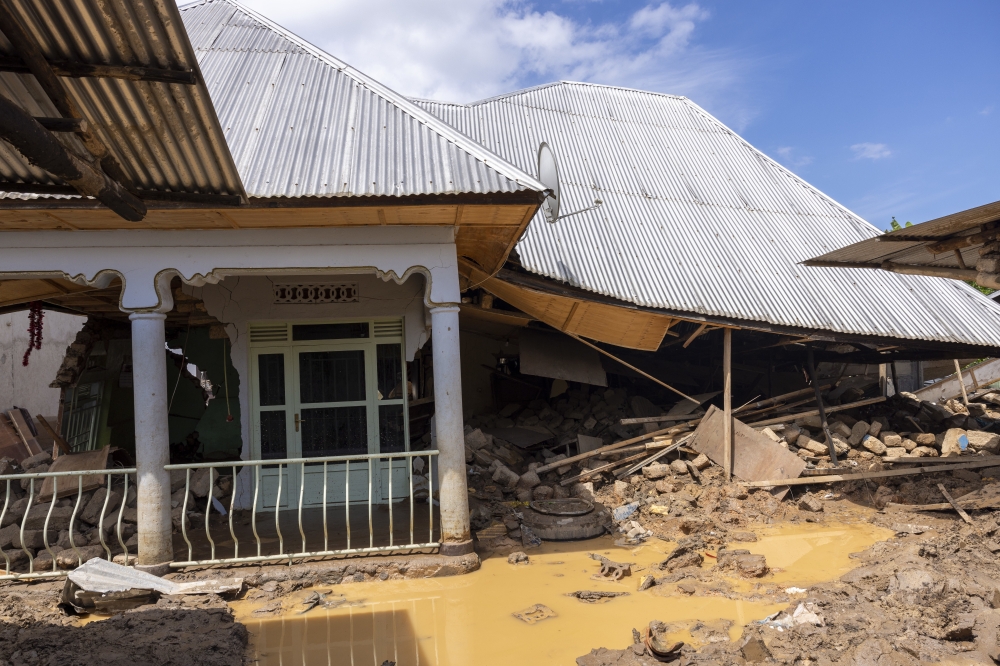 Some of over 6000 houses that were extremely damaged by landslides and floods in Rwanda on May 3. According to the newly launched assessment  a total of 19,179 families are in very high risk zones, which can endanger their lives in case of disasters. Courtesy