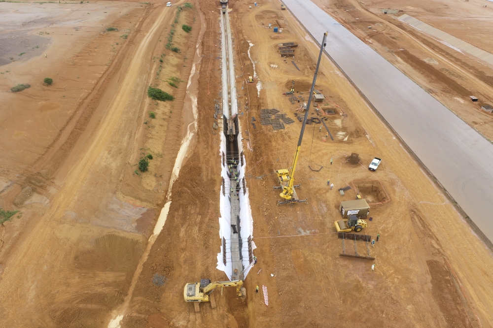 Drainage concrete works. Aviation Travel and Logistics (ATL).