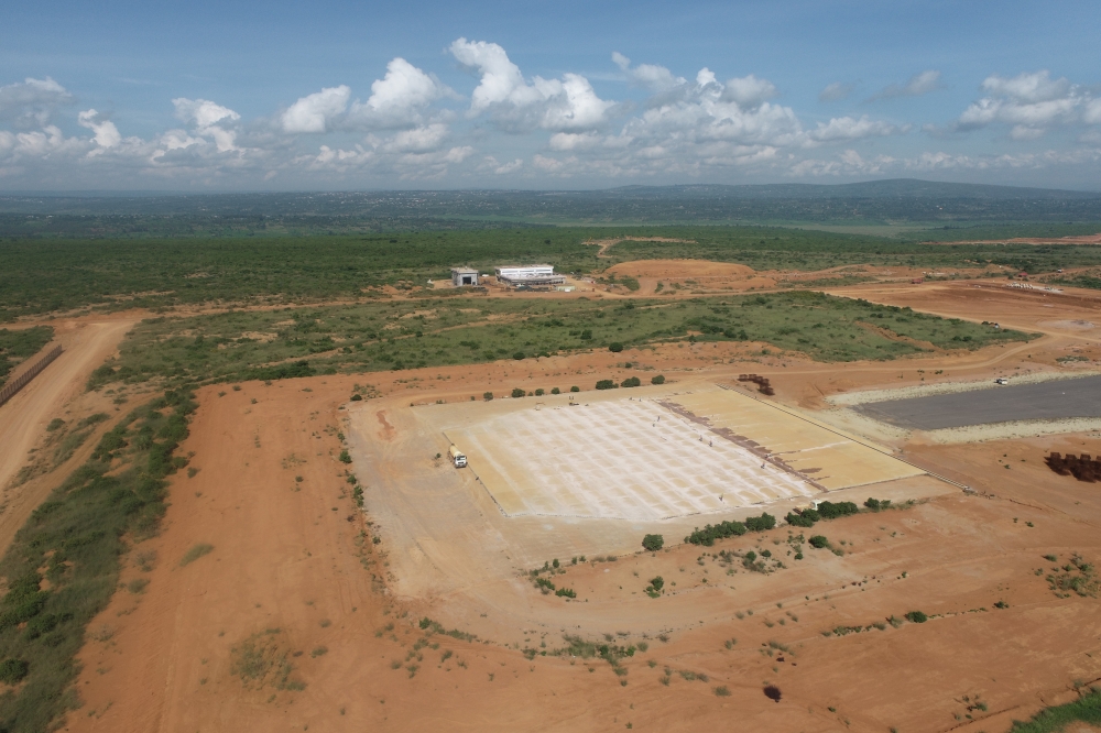 Rwanda's airport in Bugesera captured in photographs during the construction phase.