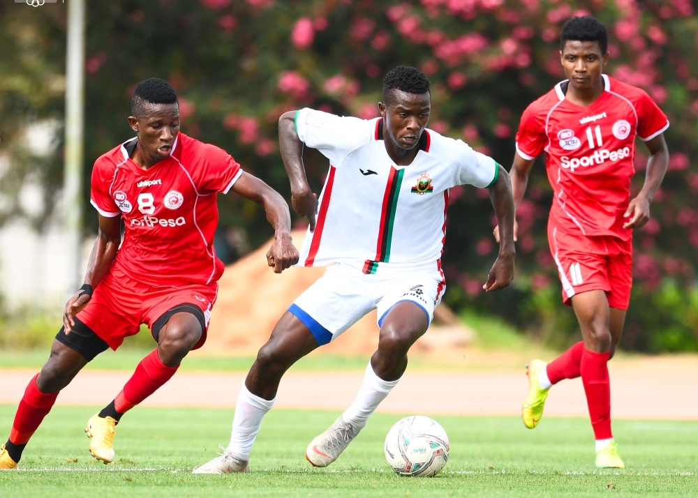 AS FAR Rabat&#039;s Emmanuel Imanishimwe controls the ball during the match. He is now arguably among the best left -backs on the African continent. Courtesy