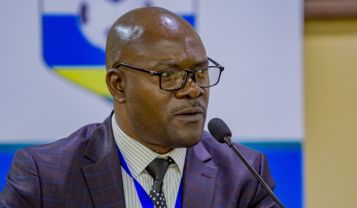 The newly elected FERWAFA interim President Marcel Matiku Habyarimana. He will take charge of the federation in an interim role until the new FA boss is elected on June 24. Courtesy