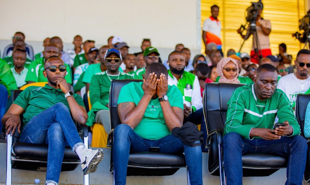 SC Kiyovu senior supporters look so disappointed as the Green Baggies suffer a major blow.