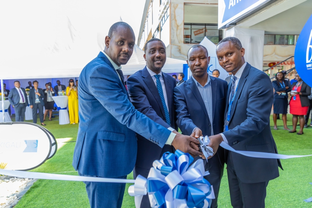 Officials inaugurate Bank of Kigali&#039;s new Giporoso Branch located in the Sar Motor Building on Tuesdy , May 23. Courtesy