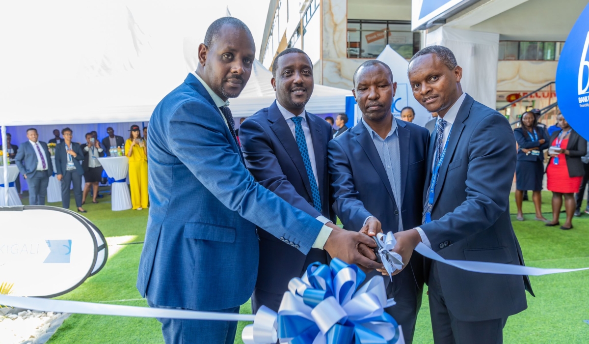 Officials inaugurate Bank of Kigali&#039;s new Giporoso Branch located in the Sar Motor Building on Tuesdy , May 23. Courtesy