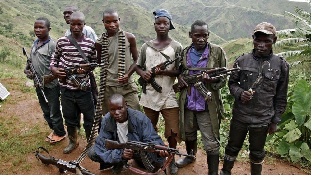 Members of the FDLR-FOCA, a UN-sanctioned terrorist group that has operated in eastern DR Congo for nearly three decades. The genocidal militia was formed by the masterminds of the 1994 Genocide against the Tutsi in Rwanda. Today, along with its splinter groups including CNRD/FLN and RUD-Urunana, the militia is at the heart of the insecurity affecting eastern DR Congo and the region.