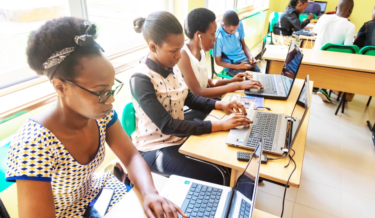 University of Rwanda students during an IT class at Gikondo campus in Kigali. Photo by Craish Bahizi