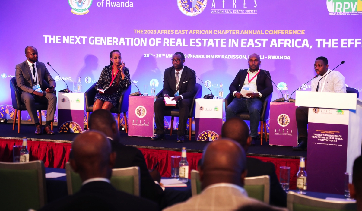 A panel discussion during African Real Estate Society (AfRES) East African Chapter Conference 2023. All photos by Craish Bahizi
