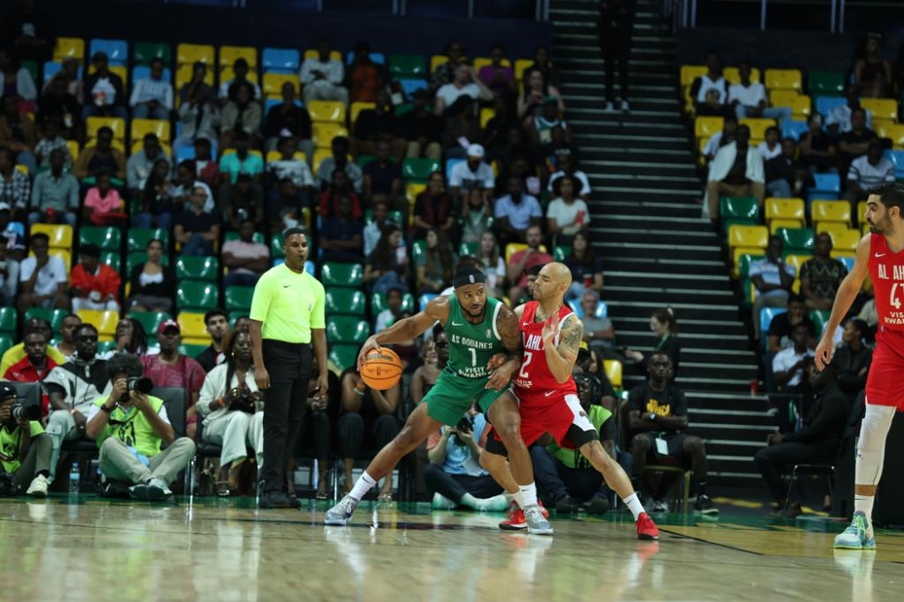 Senegal&#039;s AS Douanes and Egyptian side AL Ahly doing battle in the 2023 Basketball Africa League final in BK Arena, Kigali, Rwanda, on Saturday, May 27.