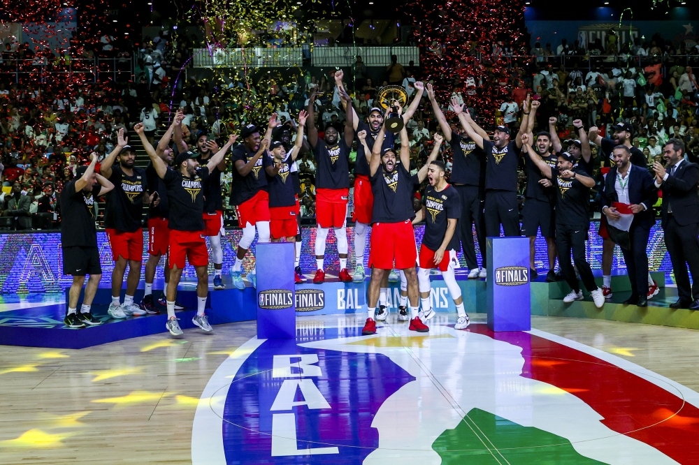 Egyptian giants Al Ahly are champions of  the 2023 Basketball Africa League  after stunning AS Douanes  80-65  in the final at BK Arena on Saturday, May 27. Photo by Olivier Mugwiza