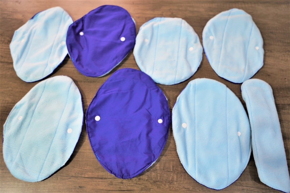 Reusable sanitary pads made by Love Centre. Photo by Craish Bahizi