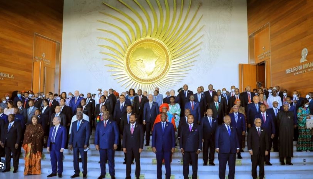 African Union leaders in a group photo after a general assembly. The African Union (AU) turned 60 on May 25, counting from the formation of the Organisation of African Unity (OAU) in 1963.