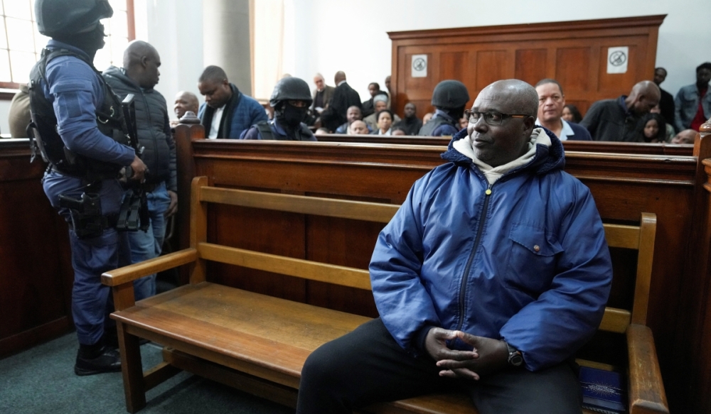 Fulgence Kayishema appears in the Cape Town Magistrates Court, in Cape Town, South Africa May 26, 2023. REUTERS/Nic Bothma