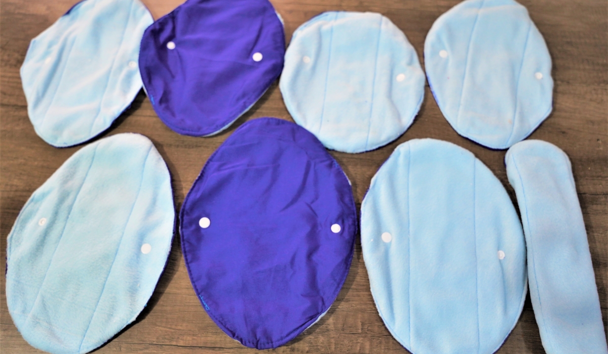 Reusable sanitary pads made by Love Centre. Photo by Craish Bahizi