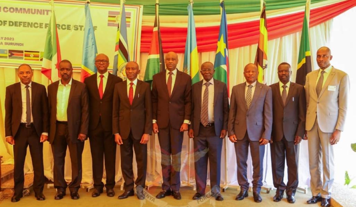 East African Community Chiefs of Defence Forces and Chiefs of Defence Staff met for an extraordinary meeting in Bujumbura, Burundi, on Monday, May 29, over the security situation in eastern DR Congo.