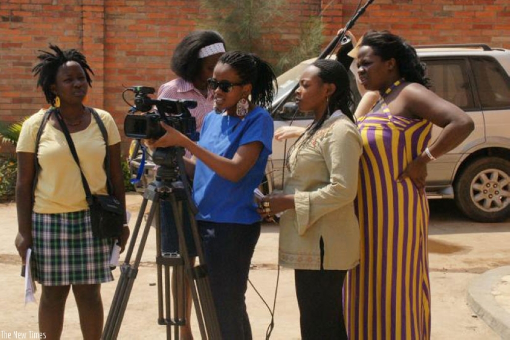 Rwandan filmmakers. File photo