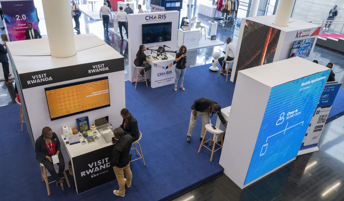 A view of an exhibition that was set at Mobile World Congress Africa 2022  that took place in Kigali on  October 25, 2022. Courtesy