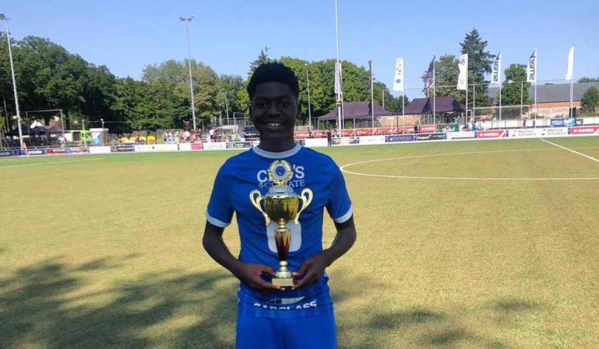 Rwandan talent Ian Confiance Muhire won the Vogido U14 International Tournament with Genk on Sunday as they beat Lille 1-0. Courtesy