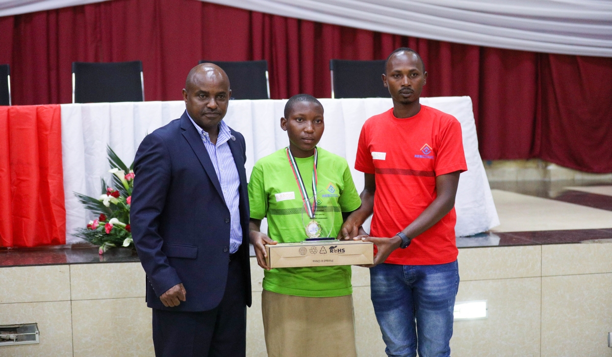 Remember Uwayezu  from Kirehe District, is the overall winner (1st), of the 6th National Scratch Programming Competition. All photos by Dan Gatsinzi