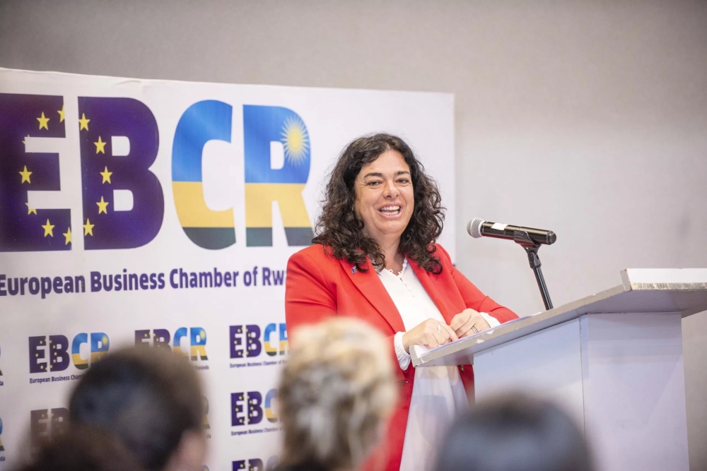 EU-Ambassador to Rwanda Belen Calvo Uyarra. Hundreds of business operators from Europe and Rwanda will gather in Kigali, from June 26-27, 2023 for the EU-Rwanda Business Forum. Courtesy